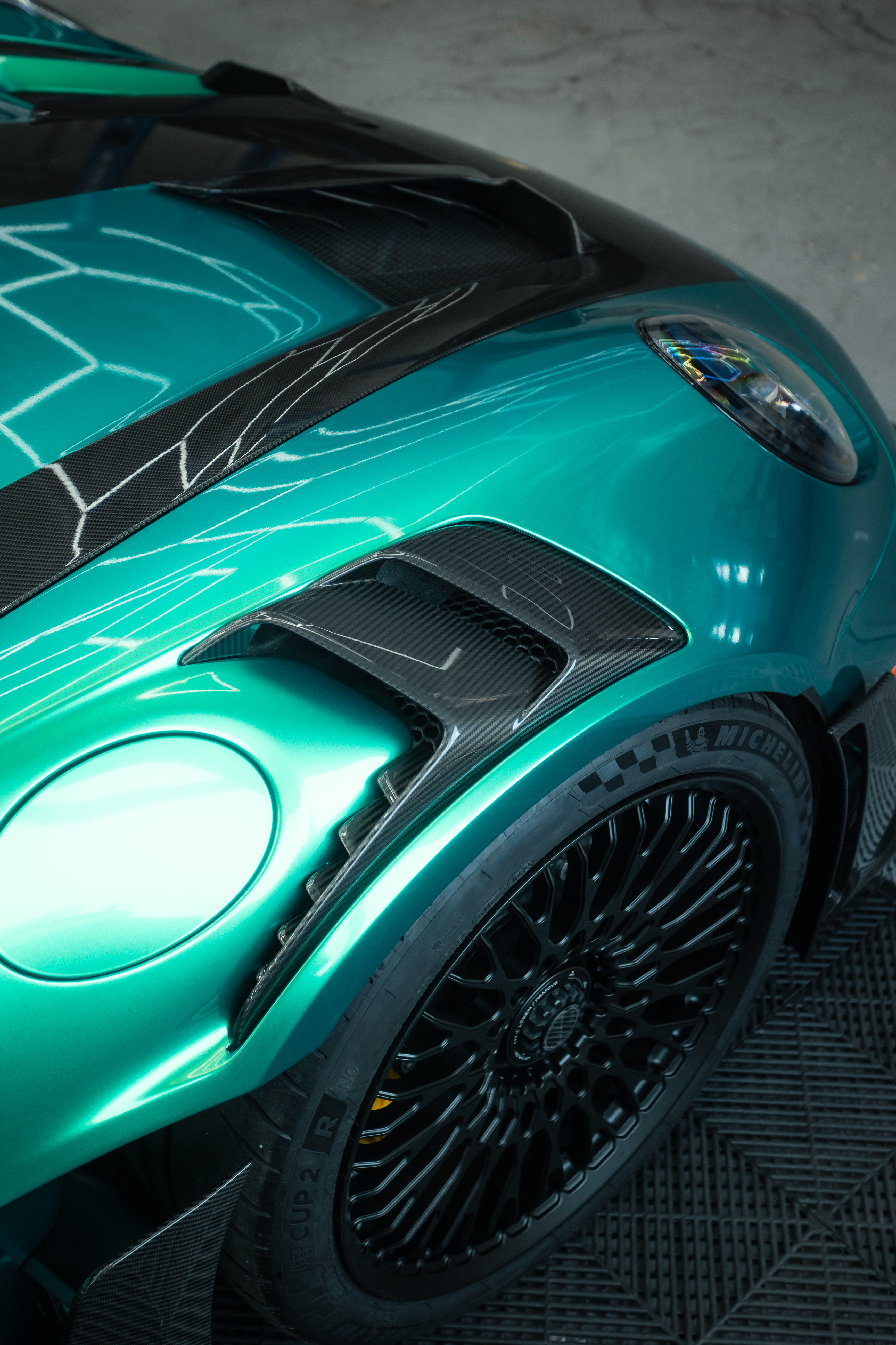 Custom body kit fitment at Forma Motorsport